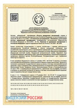 Приложение к сертификату для ИП Сергач Сертификат СТО 03.080.02033720.1-2020
